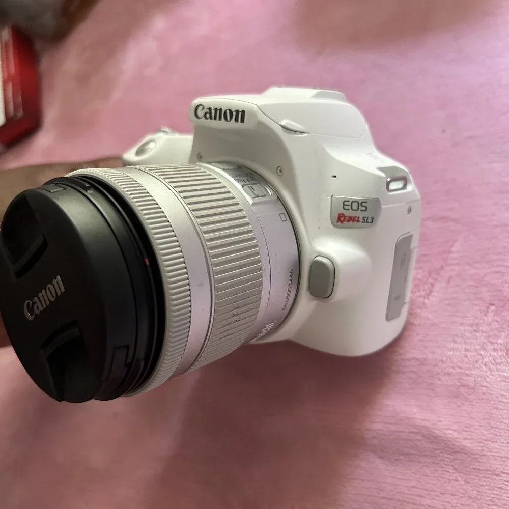 Canon EOS Rebel SL3 with Body Lens and 50mm Portriat Lens